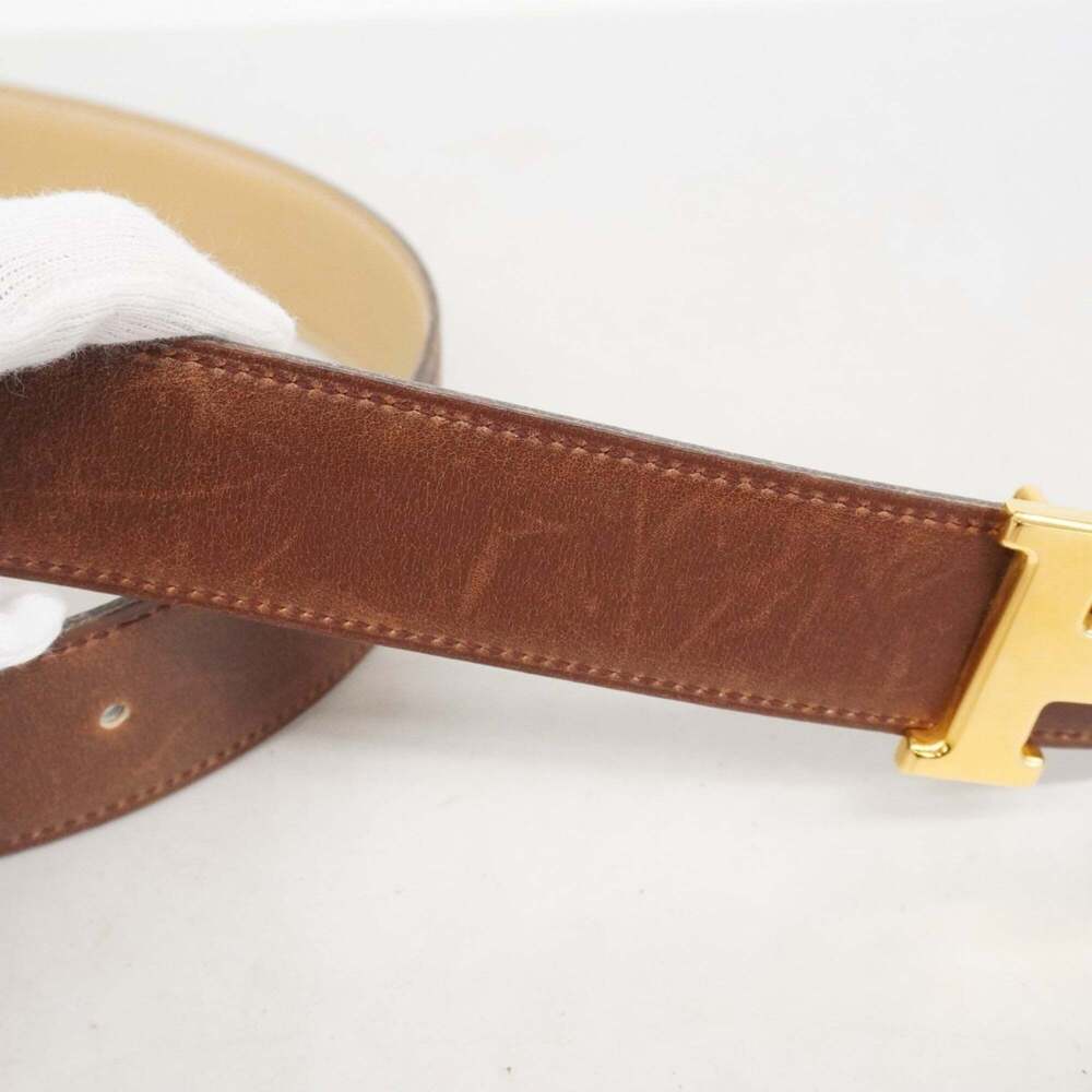 Hermes Hermès Constance Belt, Box Calf, Brown/Beige, B Stamp, Men's/Women's - Picture 6 of 9